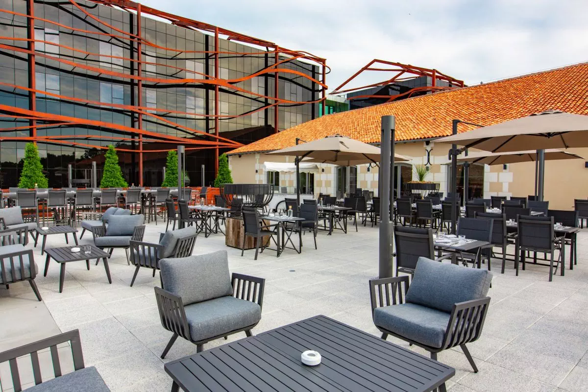 Terrasse de la brasserie
