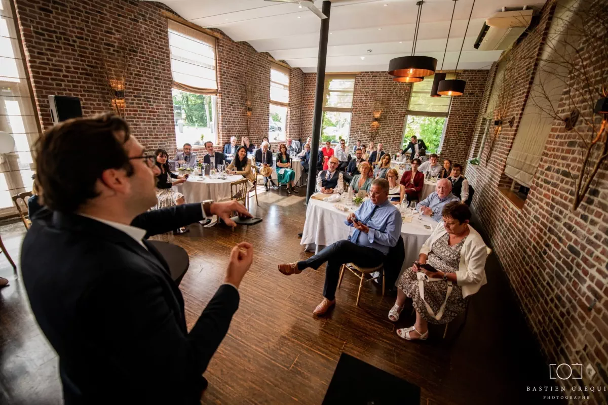 Spectacle intime pour un mariage