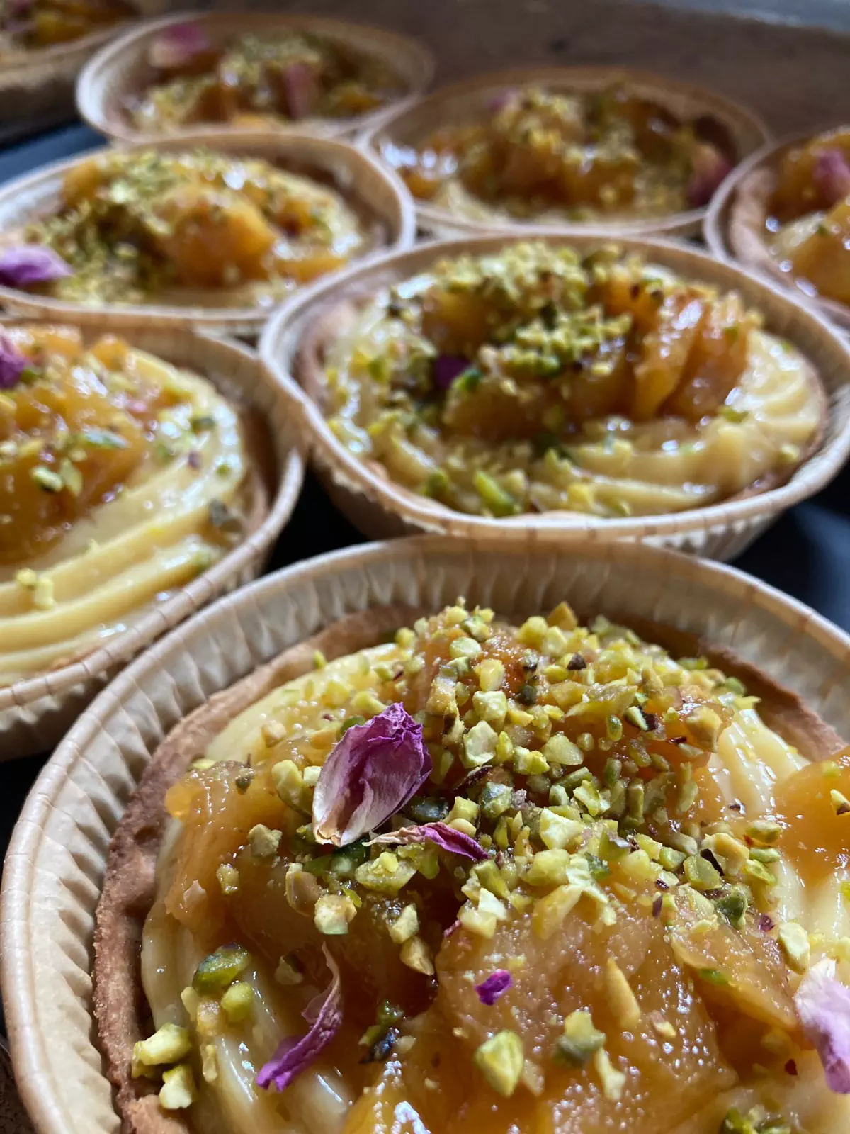Tartelettes oranges et mangues