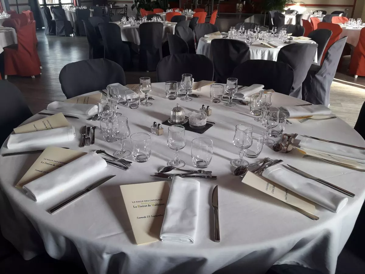 Table salle de réception