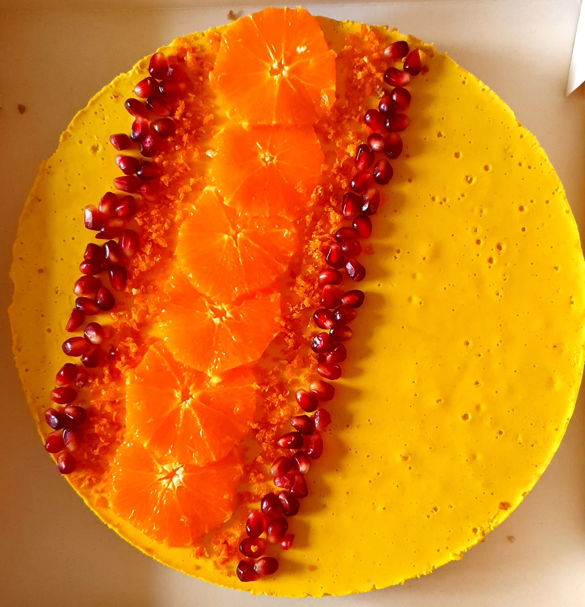 Tarte crue et végétale Orange Curcuma