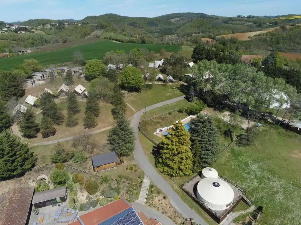 Vue aérienne du Domaine