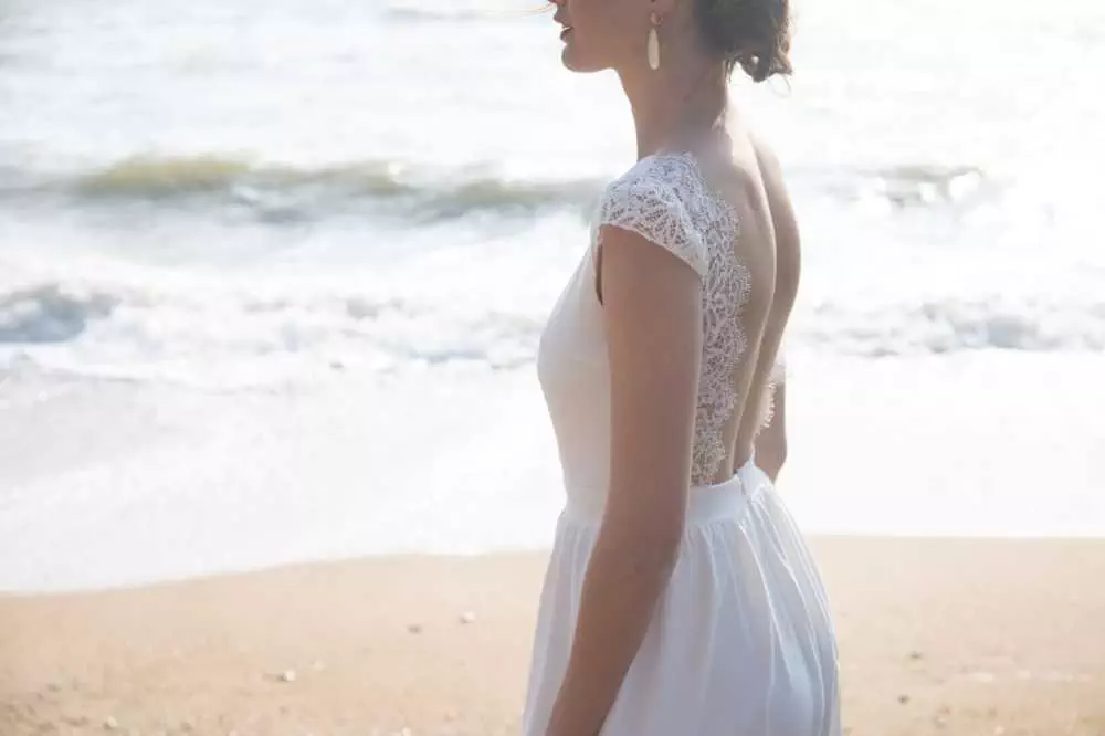 Robe de mariée Tariquet dos nu dentelle