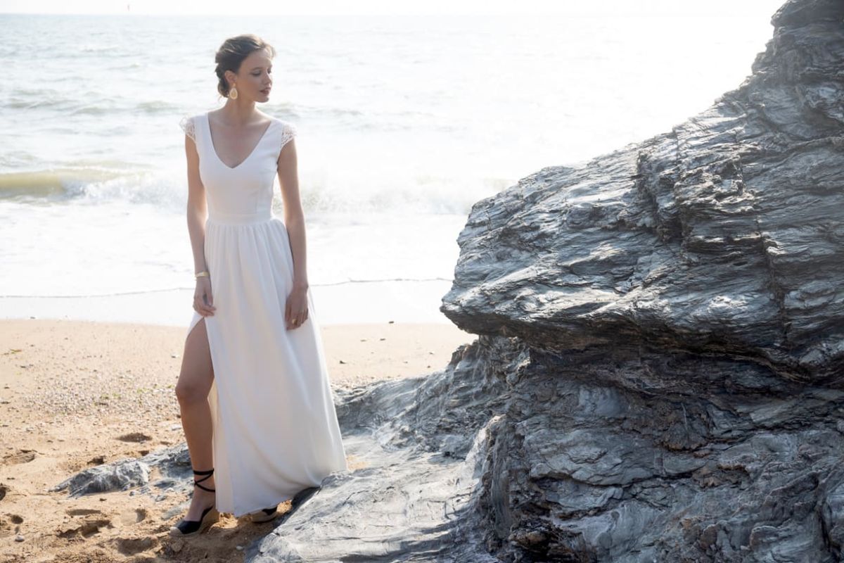 Robe de mariée Tariquet décolleté en V