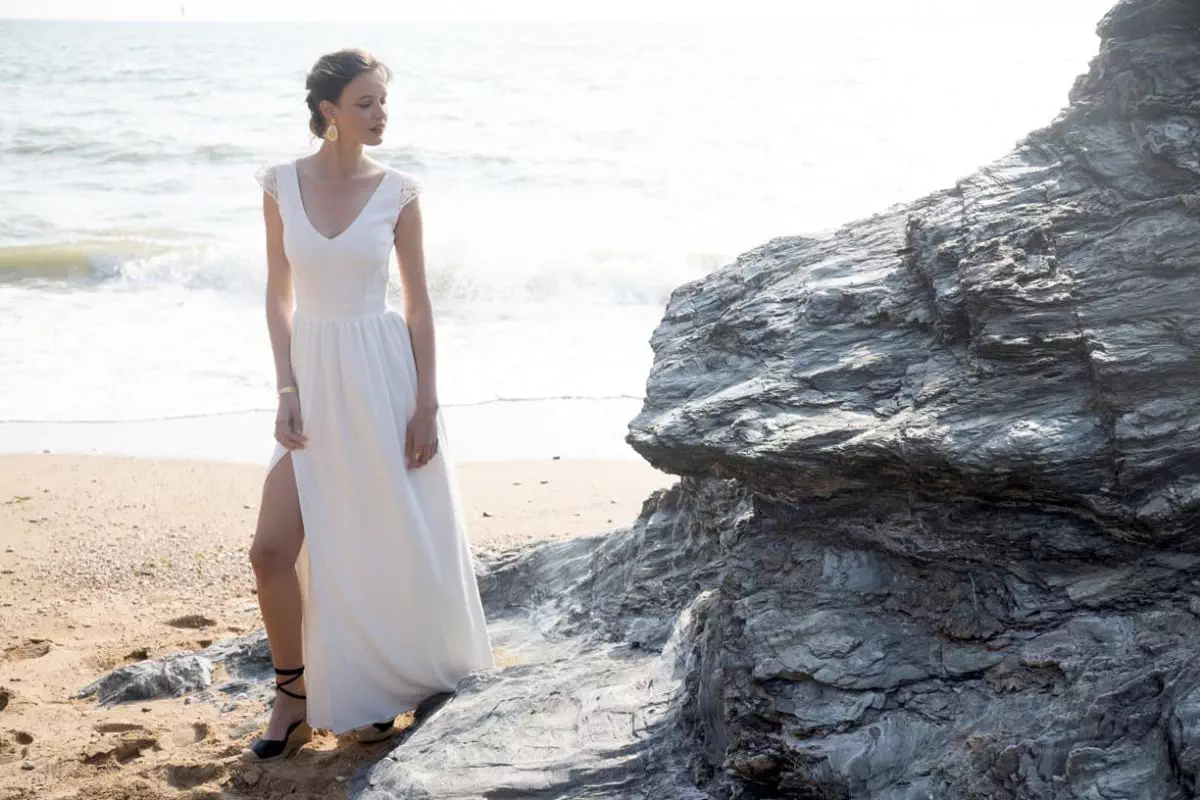 Robe de mariée Tariquet décolleté en V