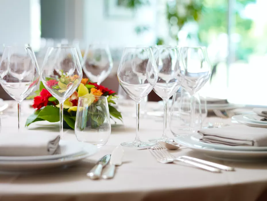 Décoration d'une table de réception