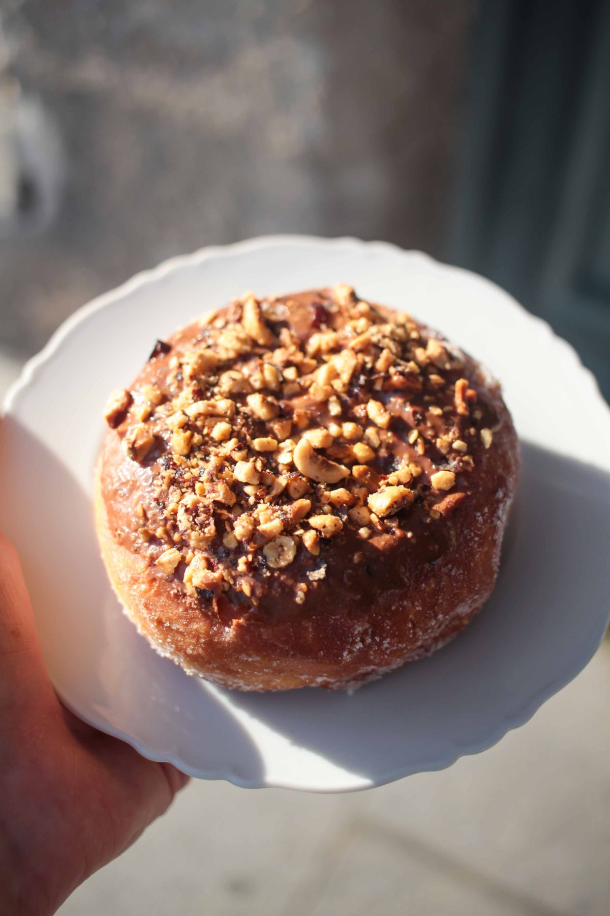 Beignet praliné noisettes et chocolat