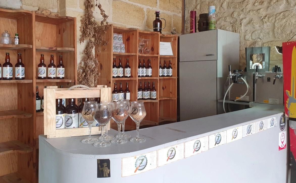 Notre bar de dégustation à la brasserie