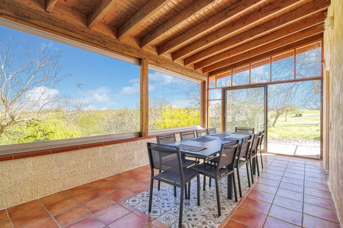 Véranda du gîte