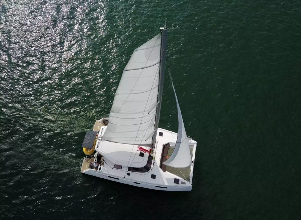catamaran sortie en mer