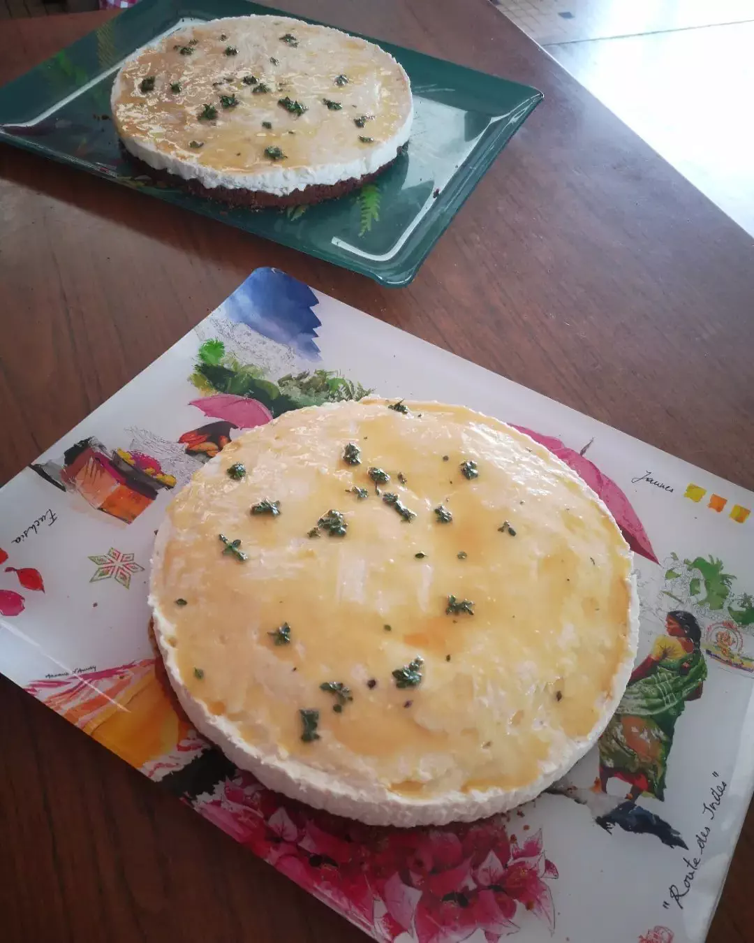 Dessert pour 50 couverts : cheese-cake miel, thym, citron à base de fromage blanc de campagne
