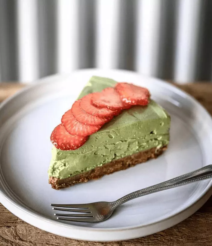 Dessert fraise pistache