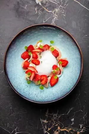 L'un de nos desserts aux fruits rouges