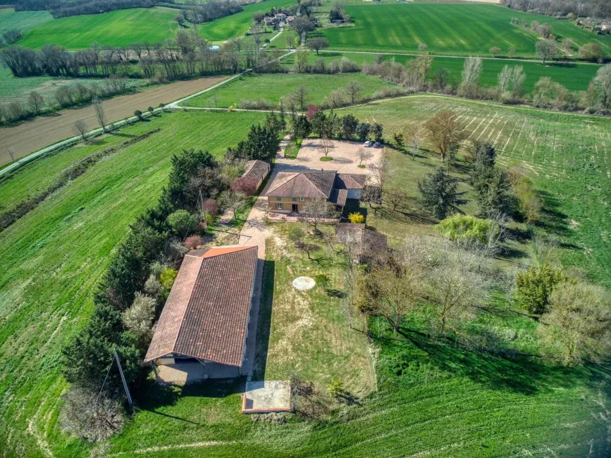 Vue aérienne du domaine