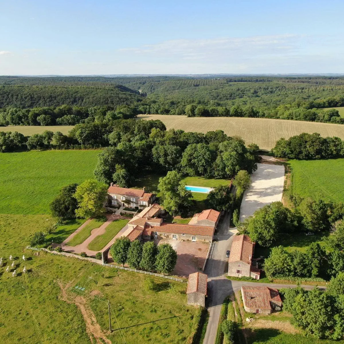 Le domaine vue du ciel