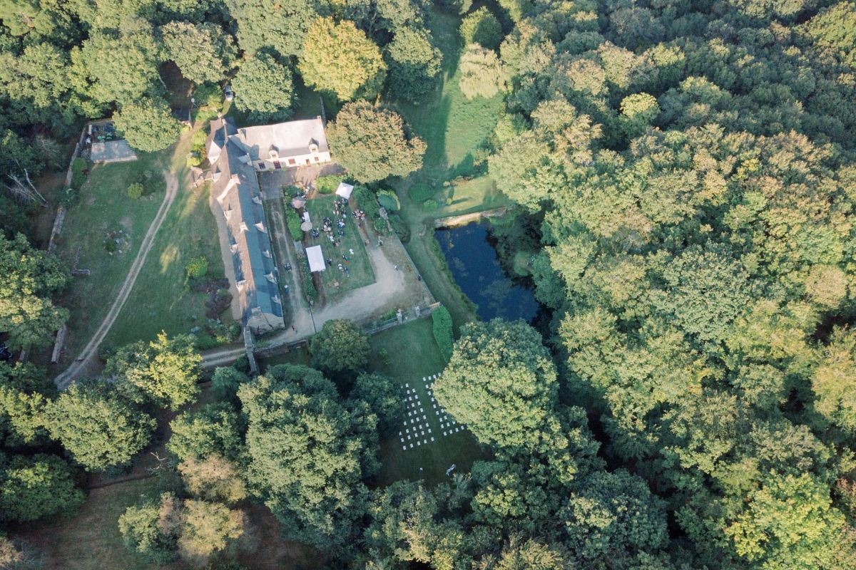 Domaine champêtre et son orangerie dans le Morbihan