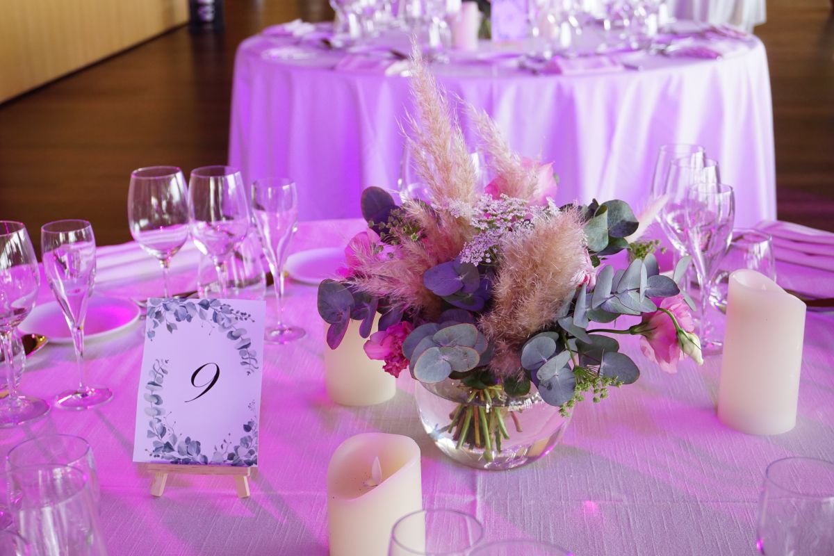 Centre de table écoresponsable mariage