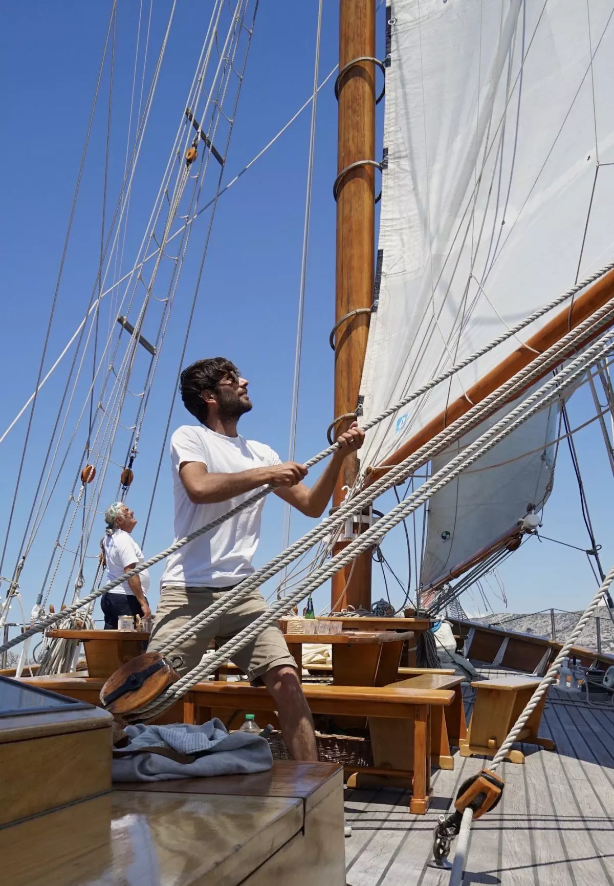 Montage de la grand voile