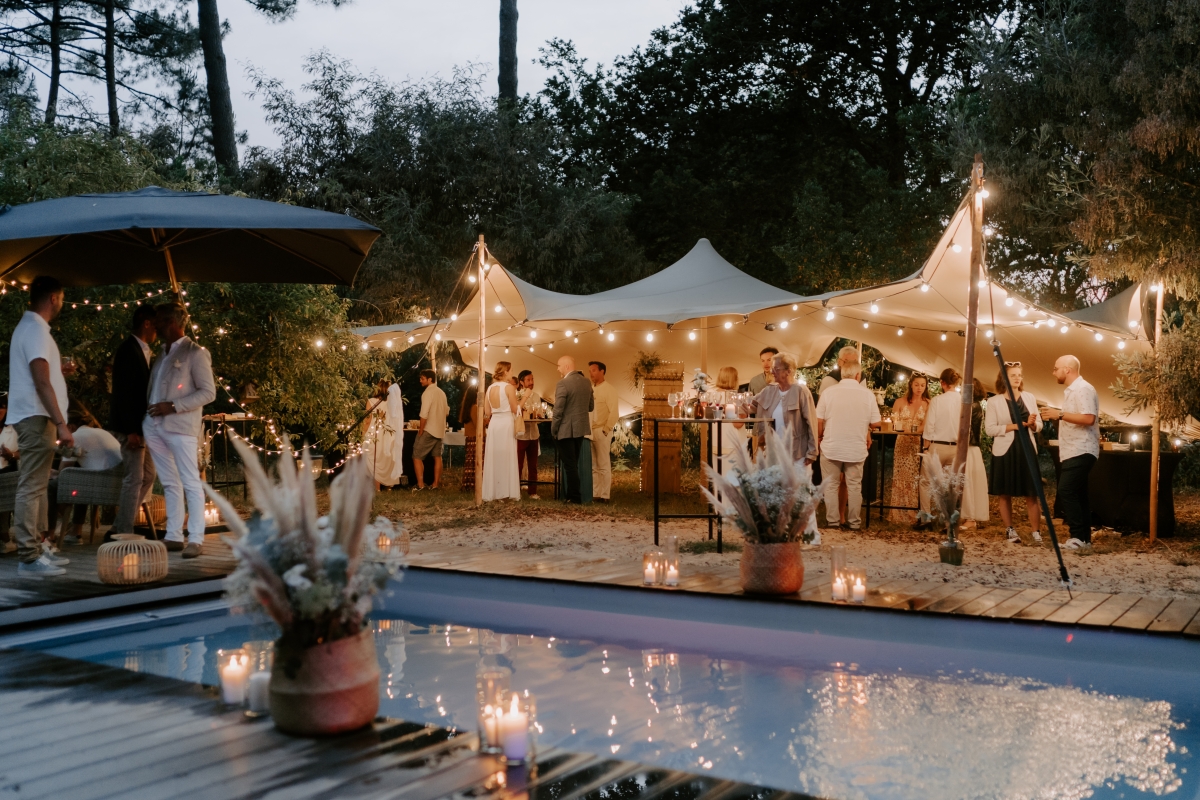 Tente Stretch - Cocktail dinatoire