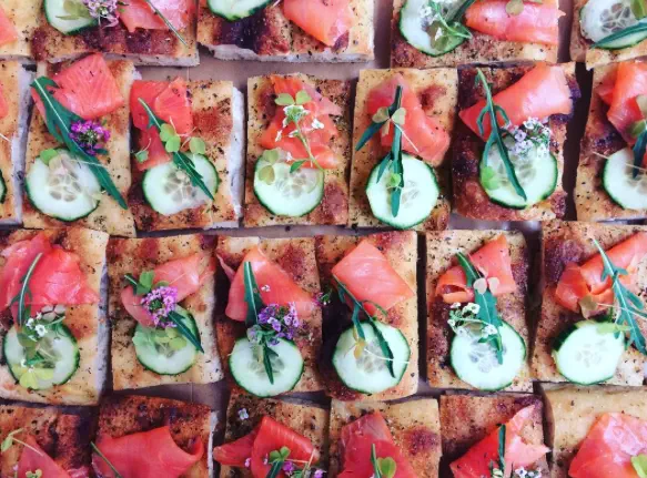 Foccacia truite d'Aquitaine
