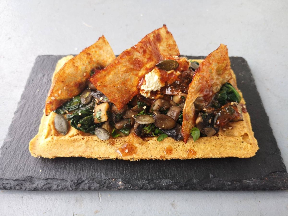 Gaufre salée végan