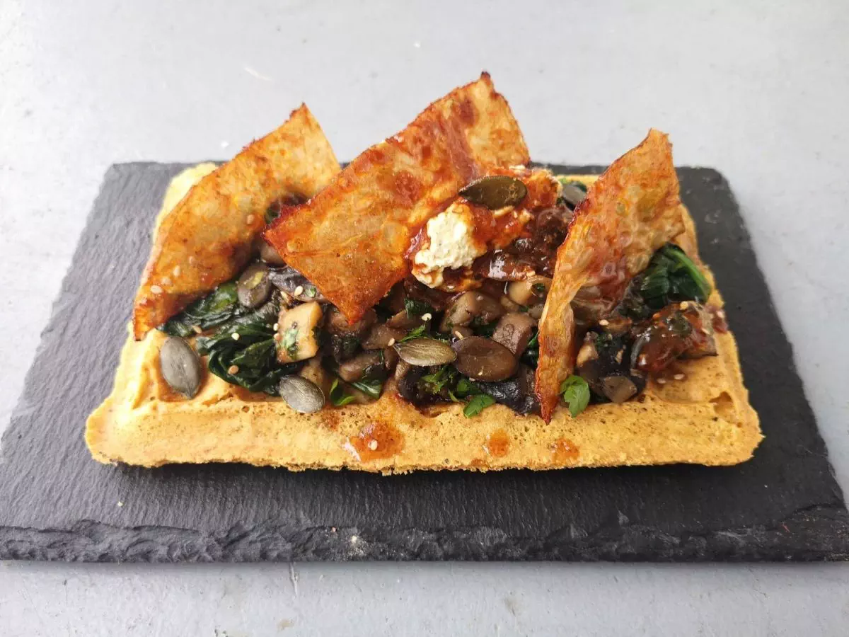 Gaufre salée végan