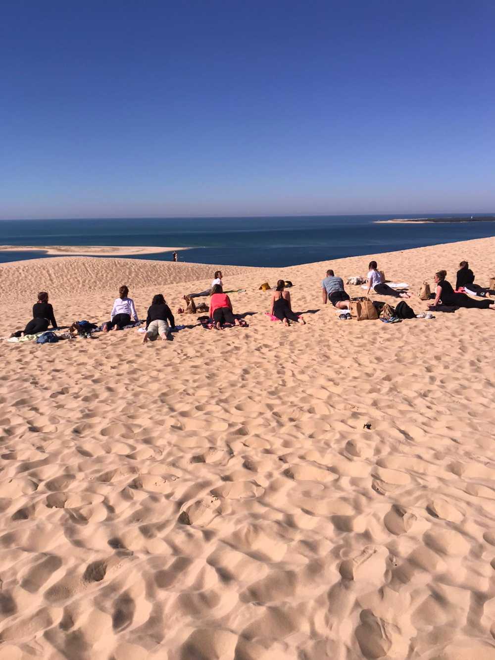 Intervention yoga durant un séminaire d'entreprise (dune du pilat - bordeaux)
