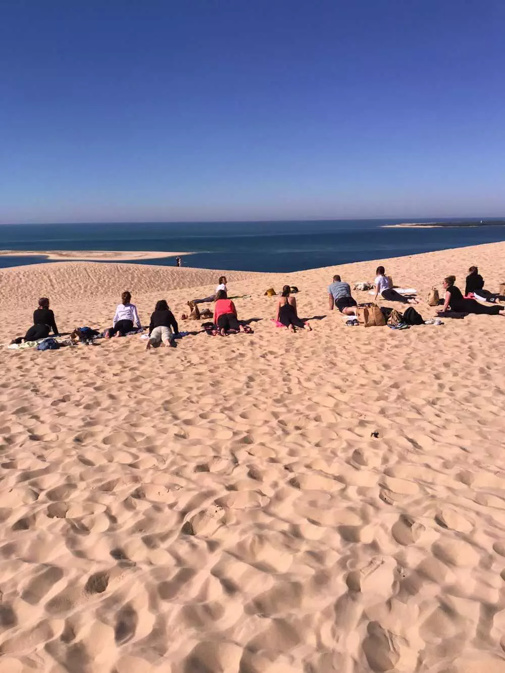 Intervention yoga durant un séminaire d'entreprise (dune du pilat - bordeaux)