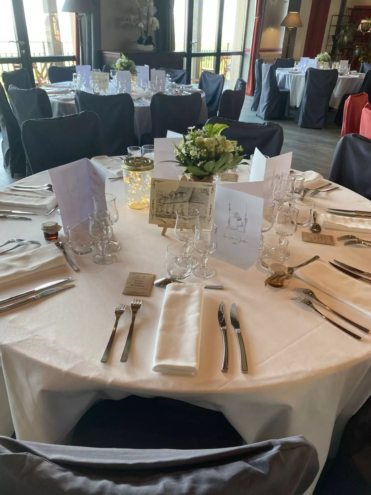 Table salle de réception