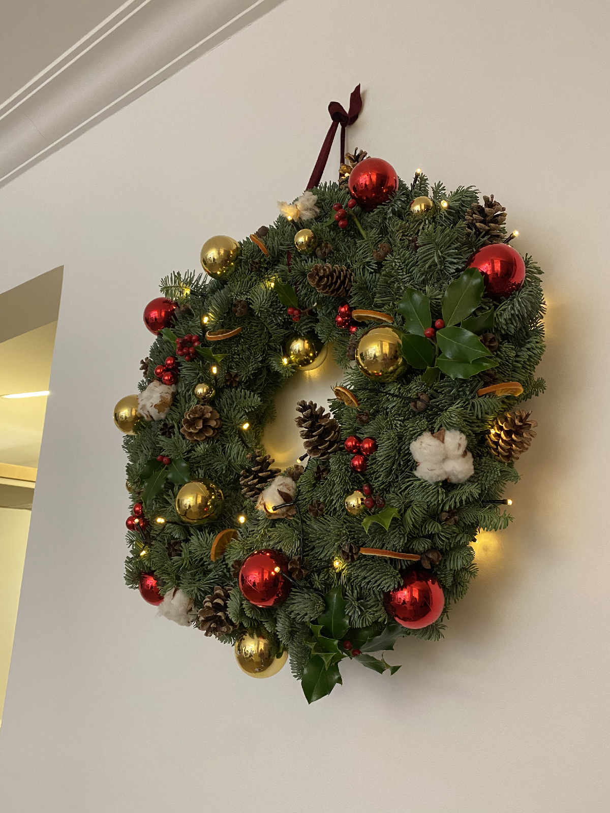 Couronne de Noël écoresponsable