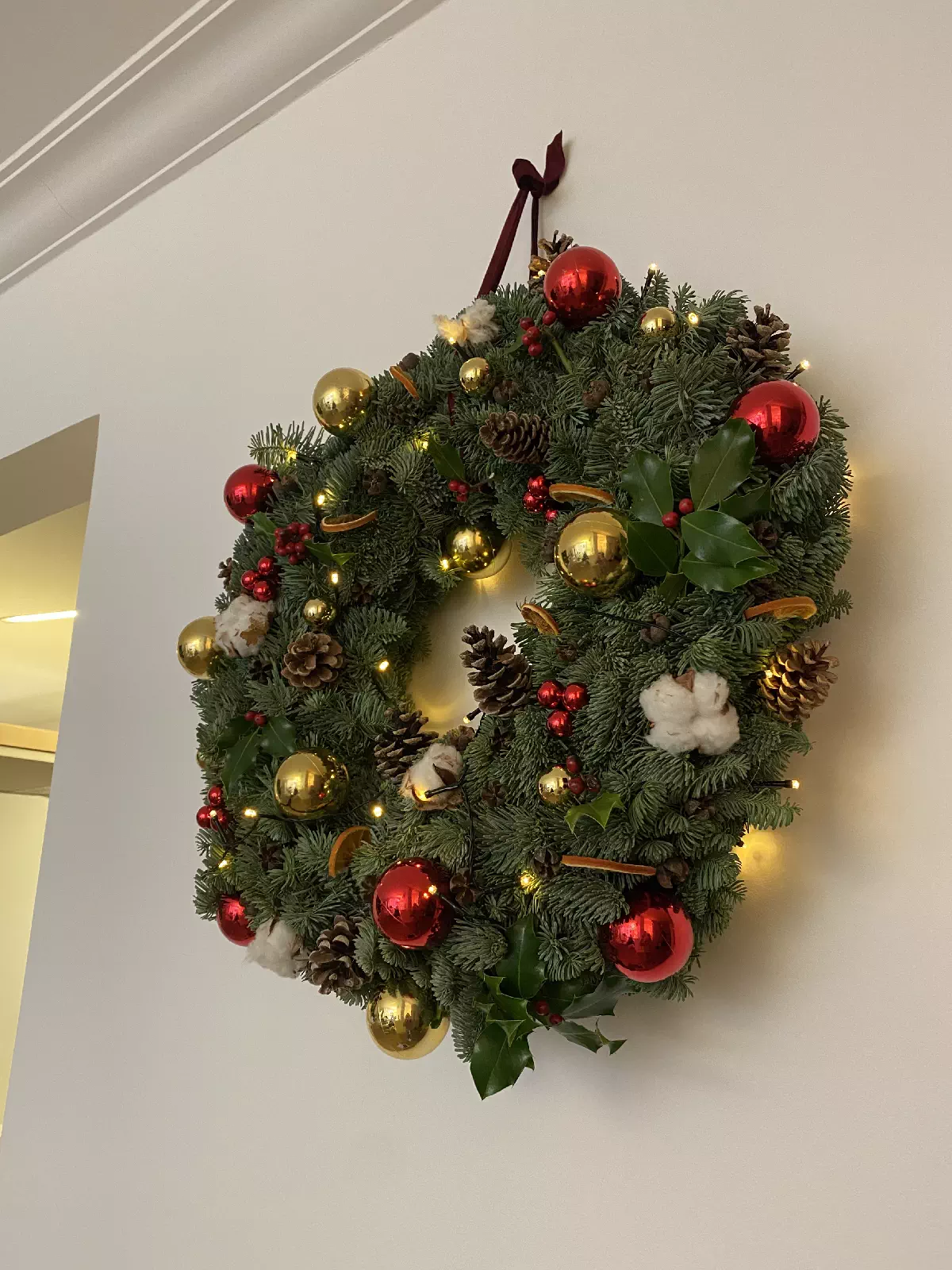 Couronne de Noël écoresponsable