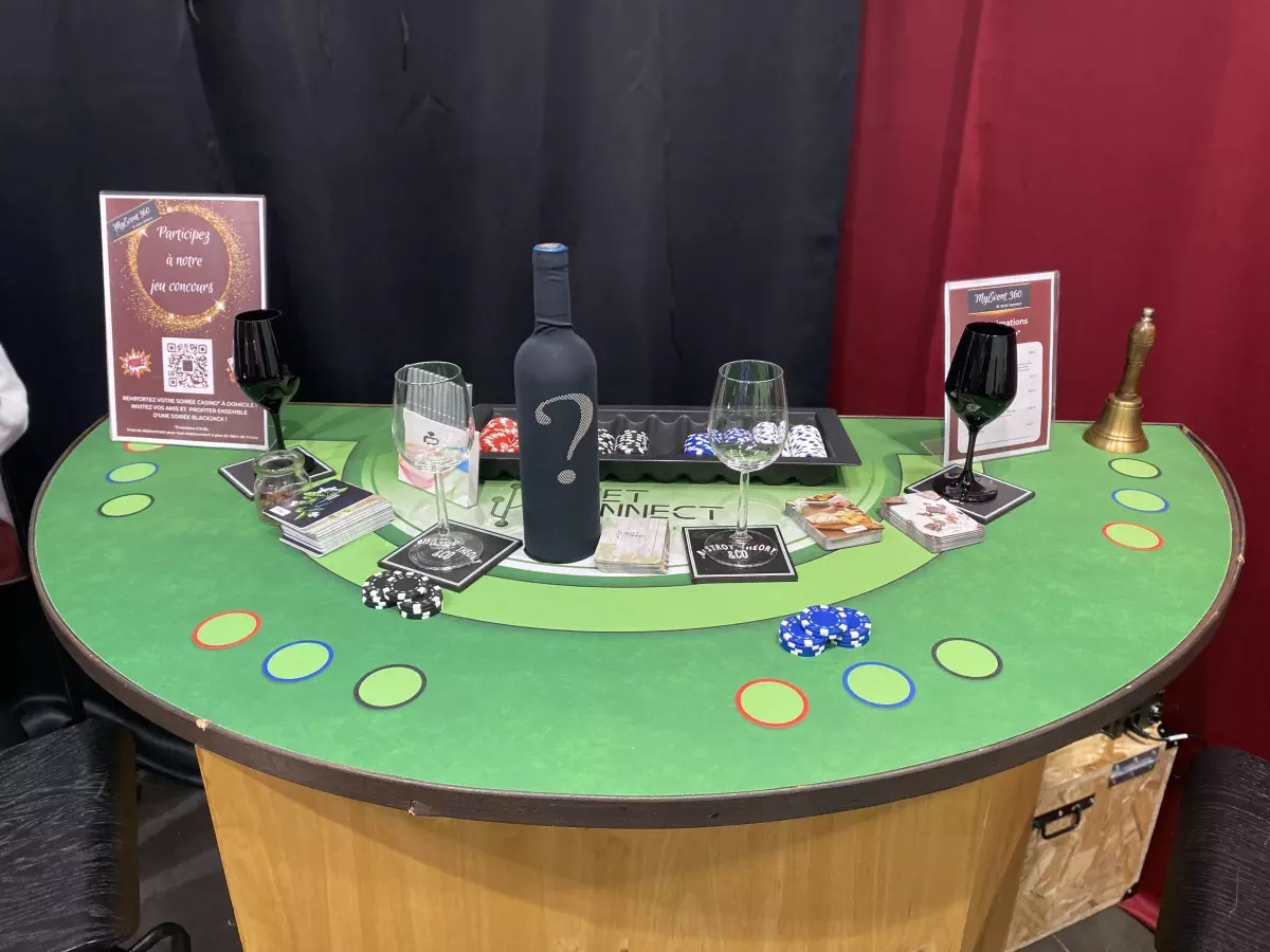 Exemple table de casino dégustation
