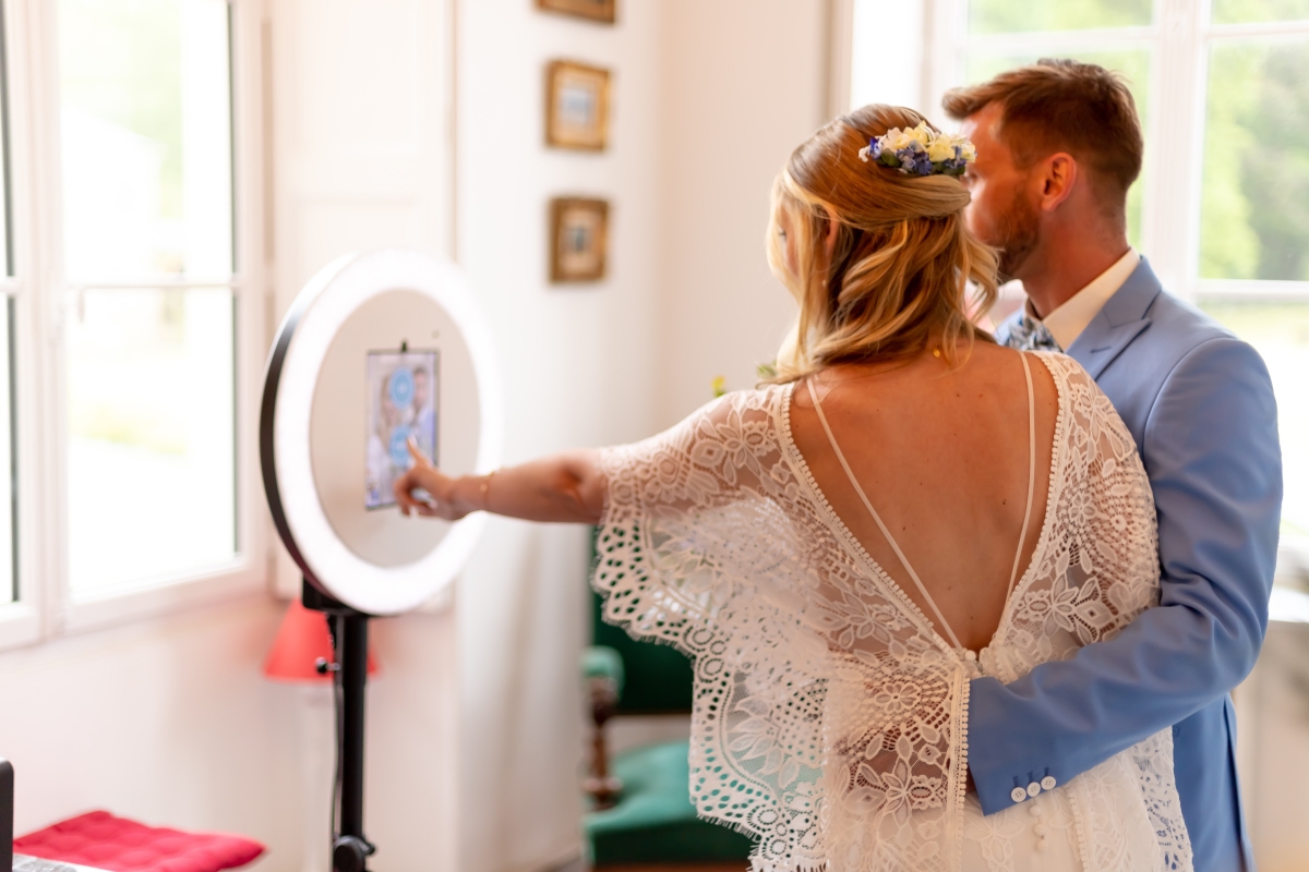 mariés photobooth photo souvenirs