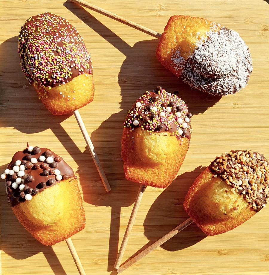 Madeleines sucettes