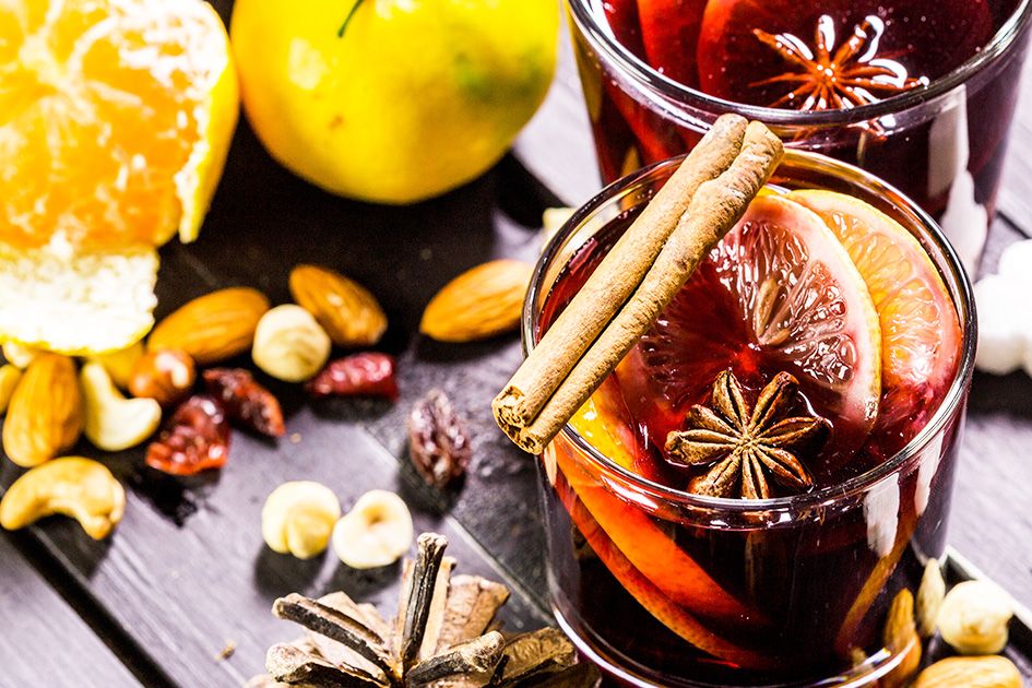 Vin chaud et jus chauds