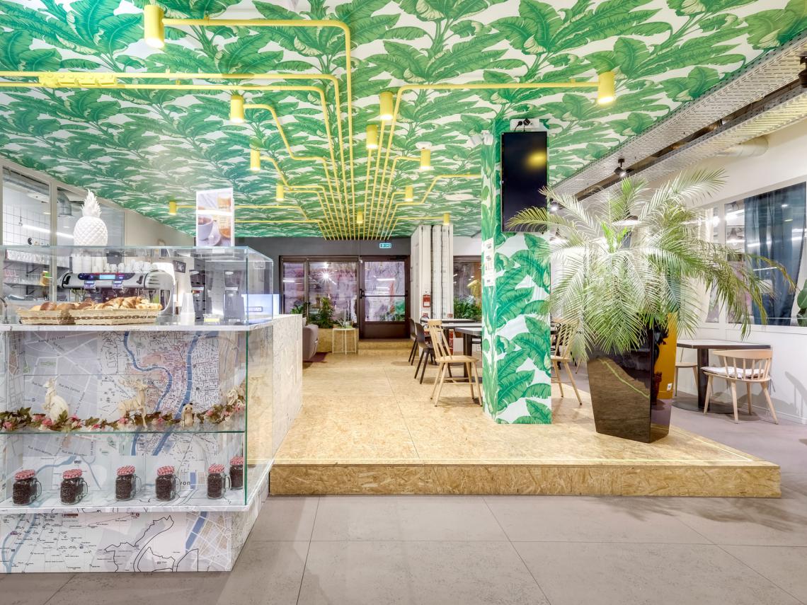 Coworking ambiance jungle et terrasse à Paris