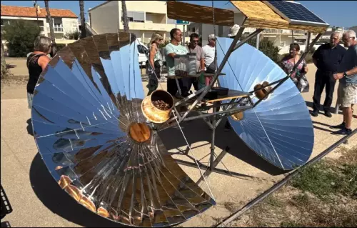 Annimation innovante de production d'amandes et noisettes torréfiées et caramélisées à partir d'une cuisinière solaire