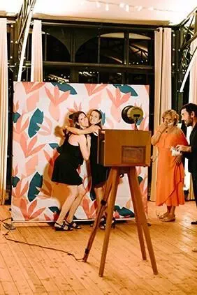 Photobooth champêtre en bois