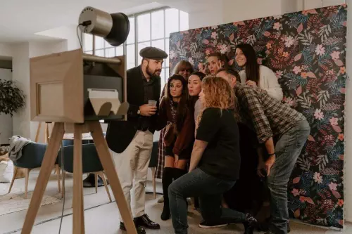 Photobooth champêtre en bois