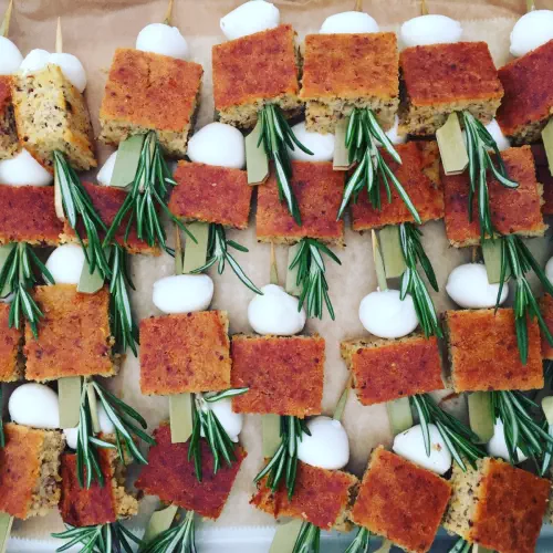 Brochette polenta & romarin