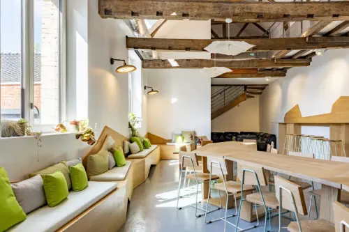 Espace de réception et verrière à Lille