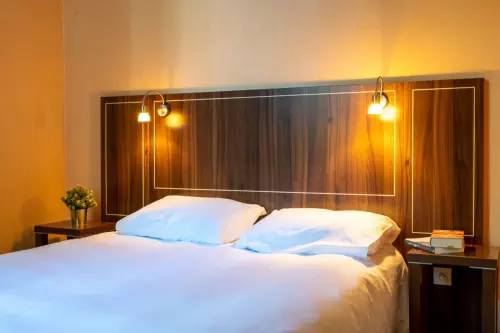 Château alpin et sa grande capacité d'hébergements