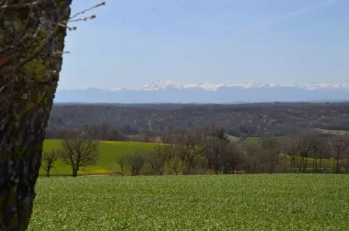 Salle de réception et hébergements en pleine nature et avec vue sur les Pyrénées