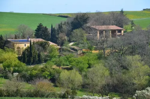 Salle de réception et hébergements en pleine nature et avec vue sur les Pyrénées