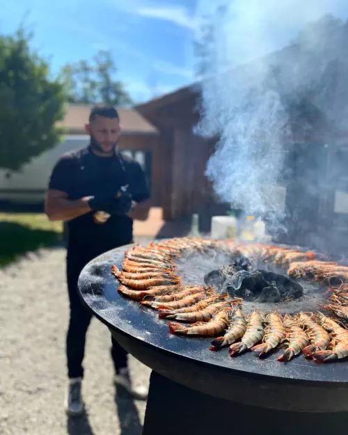 Brasero et cuisine raffinée dans l'Isère