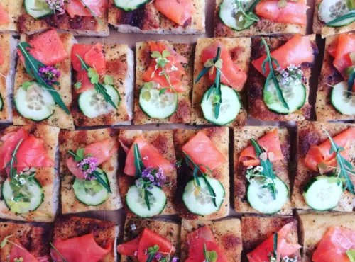 Foccacia truite d'Aquitaine