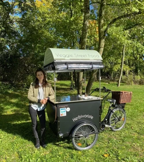 Traiteur végétal engagé et son foodbike à Dijon