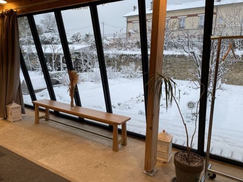 Des baies vitrées sur le potager