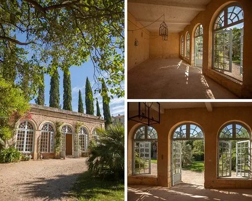 Château à Montpellier et son grand jardin à la française