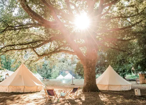 Camping naturel au bord de la Dordogne